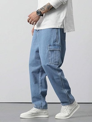 TAGAS Men Loose Fit Men's Flip Pocket Jeans 